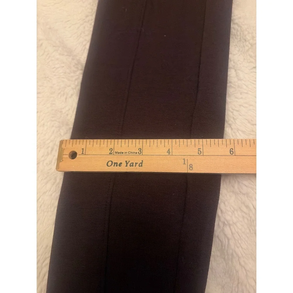 Michael Michael Kors Womens Brown Front Seam Pull On Leggings Size M Gold Logo